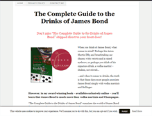 Tablet Screenshot of jamesbonddrinks.com